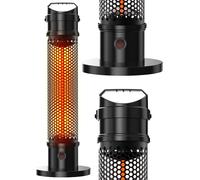 Radiatore a infrarossi faretto da terrazza MalTec INFRA1200W 360° supporto in...