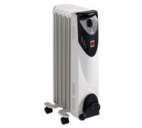 Radiatore a Olio FM Calefacción RW-10 1000W 5 Elementi Termostato Meccanico