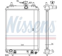 Radiatore Acqua Adatto A per Daihatsu Sirion Subaru Justy IV 1.0 1.3