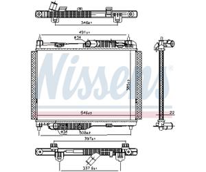 Radiatore Acqua Adatto A per Ford Ecosport Fiesta VII HF Hj 1.0 Ecoboost