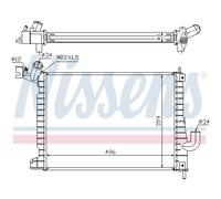 Radiatore Acqua Adatto A per Opel Vectra B Caravan 31 2.0 Dti 16V J96 38