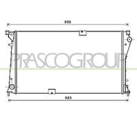 Radiatore Acqua Adatto A per Opel Vivaro Scatola Renault Trafic II F7 J7 E7 Fl