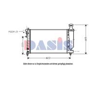 Radiatore Acqua Adatto A per Peugeot 106 II Citroën Saxo 1A 1C 1 S0 S1