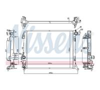Radiatore Acqua Adatto A per Renault Scénic IV Grand J9 R9 K9A/M / N