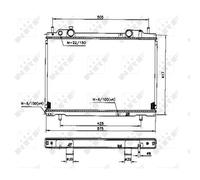 Radiatore Acqua Adatto Per Fiat Marea Weekend Multipla 185 186 182