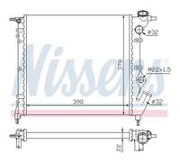 NISSENS 63929 Radiatore motore