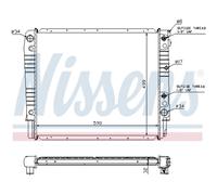 Radiatore Acqua Adatto per Volvo 940 II Combo 945 2.3Ti 2.3 Turbo 2.0
