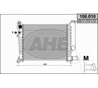 Radiatore acqua AHE 106010