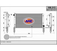 Radiatore acqua AHE 109.313