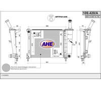 Radiatore acqua AHE 109.420/A