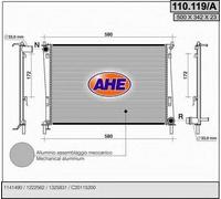 Radiatore acqua AHE 110.119/A