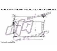 RADIATORE ACQUA CITROEN BERLINGO XSARA PEUGEOT 306 RANCH 1.8 D 1.9 D 133042