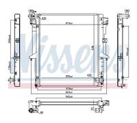 Radiatore Acqua Compatibile Per Mitsubishi L 200/Triton KA T KB T 2.5 DI-D 4WD