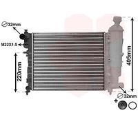 Radiatore Acqua Compatibile Per Peugeot 106 II Citroën Saxo Samara 1A 1C 1