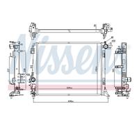 Radiatore Acqua Compatibile Per Renault Scénic IV Grand J9 R9 K9A/M K9A/M/N
