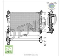 Radiatore acqua Denso per ALFA ROMEO GIULIETTA