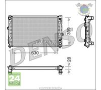 Radiatore acqua Denso per AUDI ALLROAD A6 A4 SKODA SUPERB VW PASSAT (3B6) (3B5)
