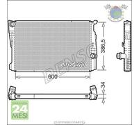 Radiatore acqua Denso per BMW X3 F25 xDrive sDrive