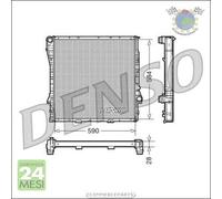 Radiatore acqua Denso per BMW X5 E53 3.0 #hf