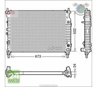 Radiatore acqua Denso per CHEVROLET CAPTIVA OPEL ANTARA A