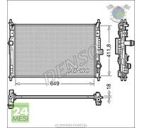 Radiatore acqua Denso per CITROEN SPACETOURER JUMPY C4 II C5 PEUGEOT TRAVELLER
