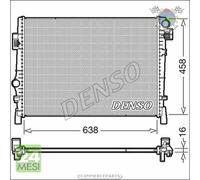 Radiatore acqua Denso per DODGE JOURNEY FIAT FREEMONT