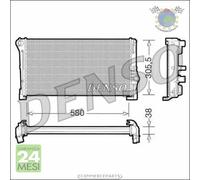 Radiatore acqua Denso per FIAT PUNTO IDEA LANCIA YPSILON MUSA