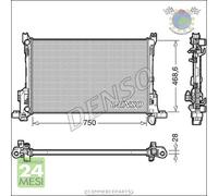 Radiatore acqua Denso per FIAT TALENTO OPEL VIVARO B RENAULT TRAFIC #iz