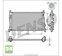 Radiatore acqua Denso per FORD FOCUS C-MAX MAZDA 5 3 VOLVO V50 V40 S40 C30