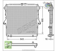 Radiatore acqua Denso per FORD RANGER #kd