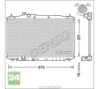 Radiatore acqua Denso per HONDA CIVIC VIII #o5