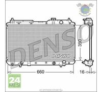 Radiatore acqua Denso per HONDA CR-V I