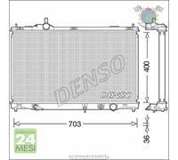 Radiatore acqua Denso per LEXUS GS