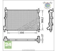 Radiatore acqua Denso per MAZDA 3 #qo