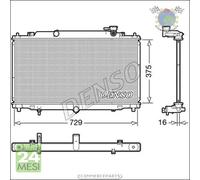 Radiatore acqua Denso per MAZDA 6 #qq