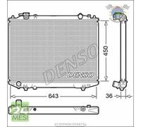 Radiatore acqua Denso per MAZDA BT-50