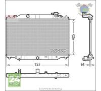 Radiatore acqua Denso per MAZDA CX-5
