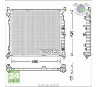 Radiatore acqua Denso per MERCEDES CLASSE M ML GLE AMG 450 400 350 250