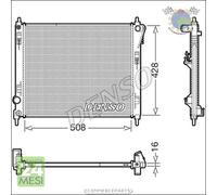 Radiatore acqua Denso per NISSAN PULSAR JUKE