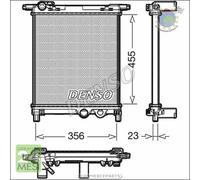 Radiatore acqua Denso per SEAT Mii SKODA CITIGO VW UP