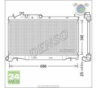 Radiatore acqua Denso per SUBARU FORESTER #op