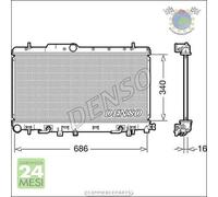 Radiatore acqua Denso per SUBARU LEGACY III OUTBACK IMPREZA
