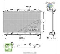 Radiatore acqua Denso per SUZUKI SX4 #su
