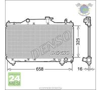 Radiatore acqua Denso per TOYOTA AVENSIS #ug