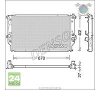 Radiatore acqua Denso per TOYOTA RAV 4 #t1