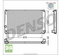 Radiatore acqua Denso per TOYOTA RAV 4 #te