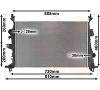 NISSENS 606447 Radiatore motore
