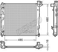 Denso Radiatore raffreddamento motore DRM41007 per KIA Sportage / Hyundai ix35 2.0 CRDi dal 2010