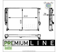 Radiatore acqua Mahle per BMW 7 E32 735 730 5 E34 535 530 M5