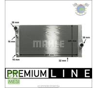 Radiatore acqua Mahle per BMW 7 F01 F02 F03 F04 740 730 6 F13 640 F12 F06 5 F11